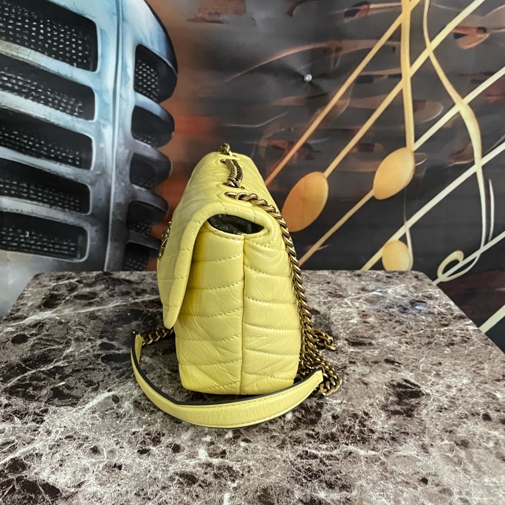 Tory Burch Gold and Yellow Quilted Mini Bag - Picture 7 of 8